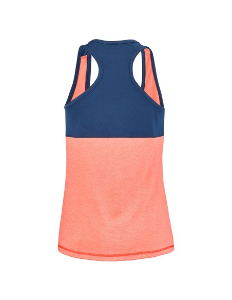 Camiseta Babolat Play Naranja Azul Mujer | Ofertas de pádel